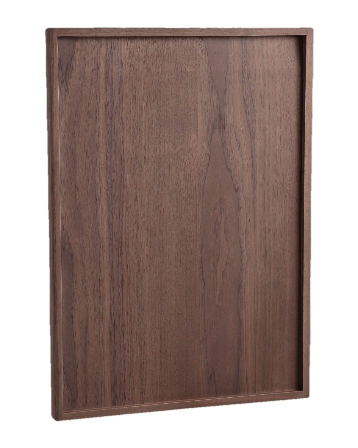 Montreal walnut door with a fine bevelled frame