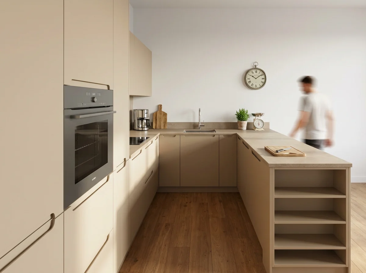 Cocina en U a medida de Harmo instalada en Gran Canaria